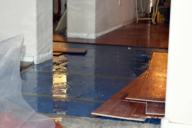 Professional Flood Damage Restoration technician working in Pemberton, NJ